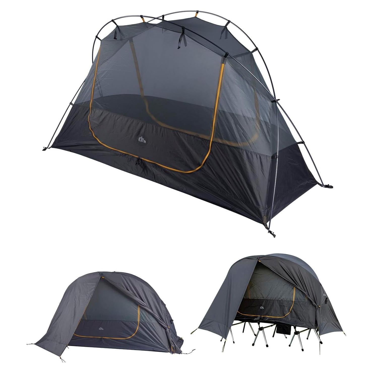 Tienda de Camping iClimb IC122 Ultraligera 1 Persona Impermeable