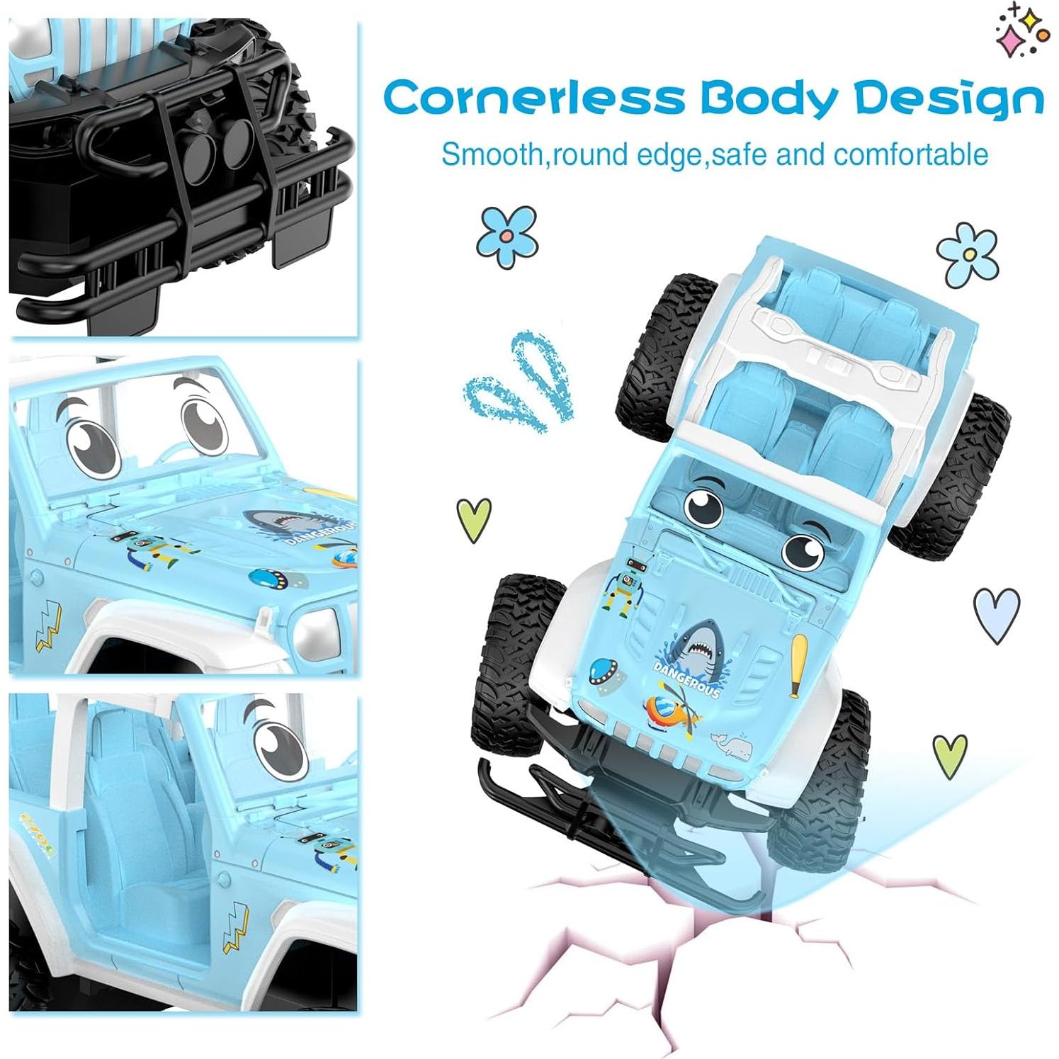 Coche RC NQD Azul Escala 1:16 80 Min Juguete Niños