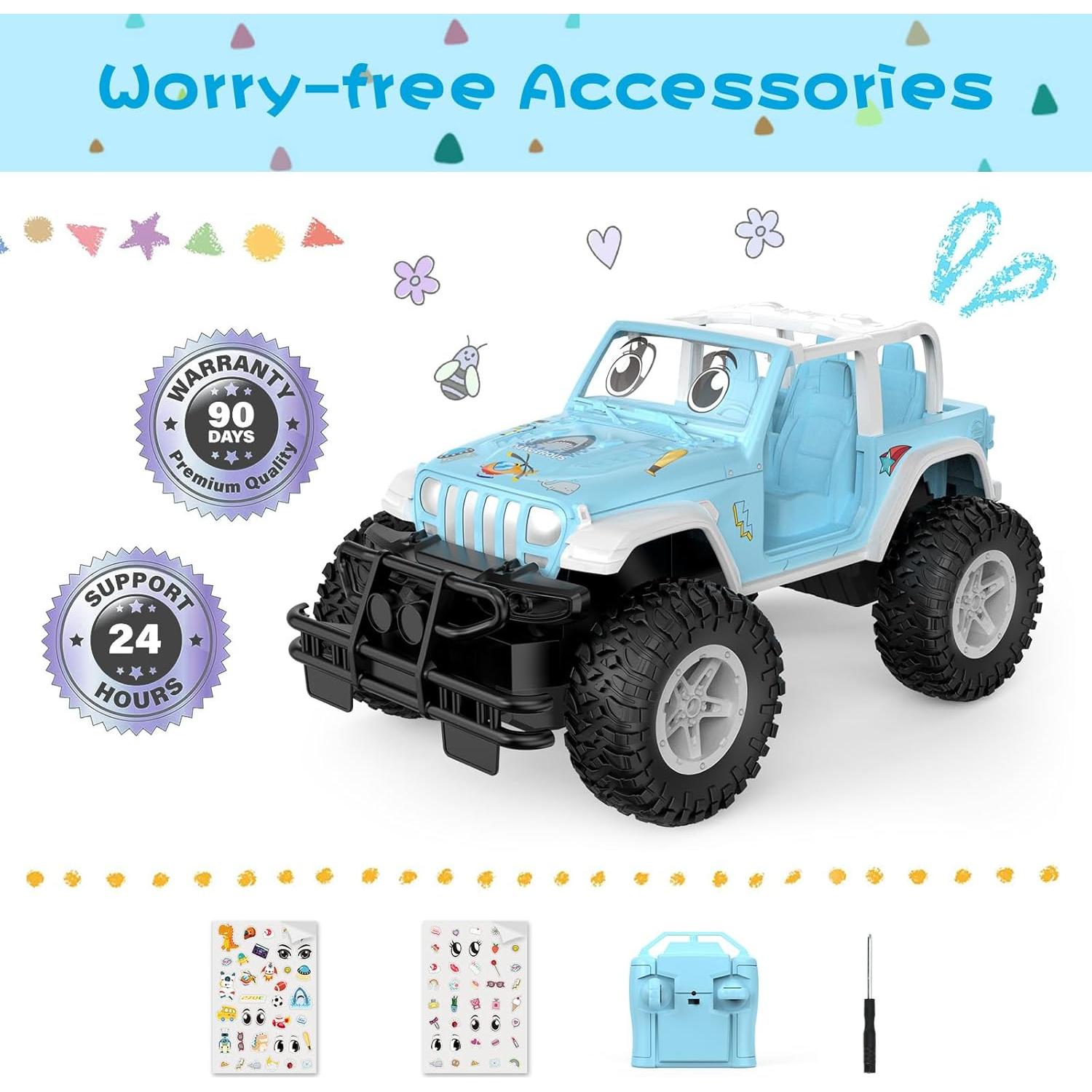 Coche RC NQD Azul Escala 1:16 80 Min Juguete Niños