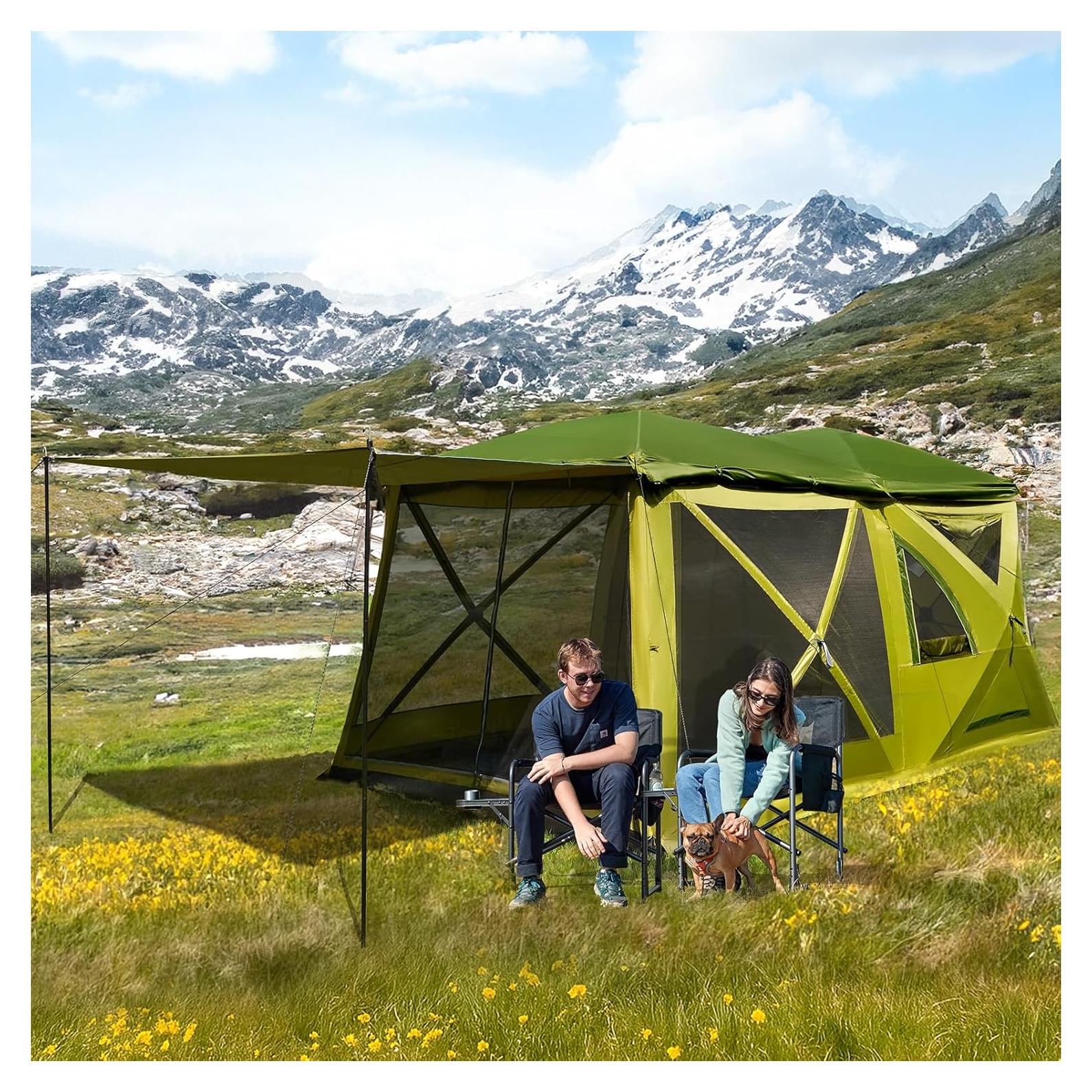 Tienda de campaña TIMBER RIDGE para 4-5 personas, impermeable y fácil de montar