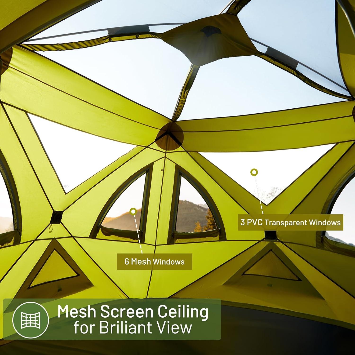 Tienda de campaña TIMBER RIDGE para 4-5 personas, impermeable y fácil de montar