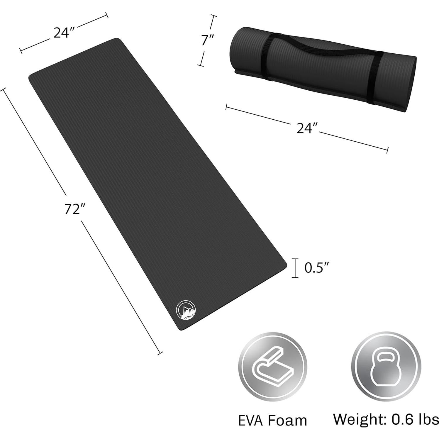 Colchoneta de Espuma Wakeman 182.88 cm Antideslizante y Ligera