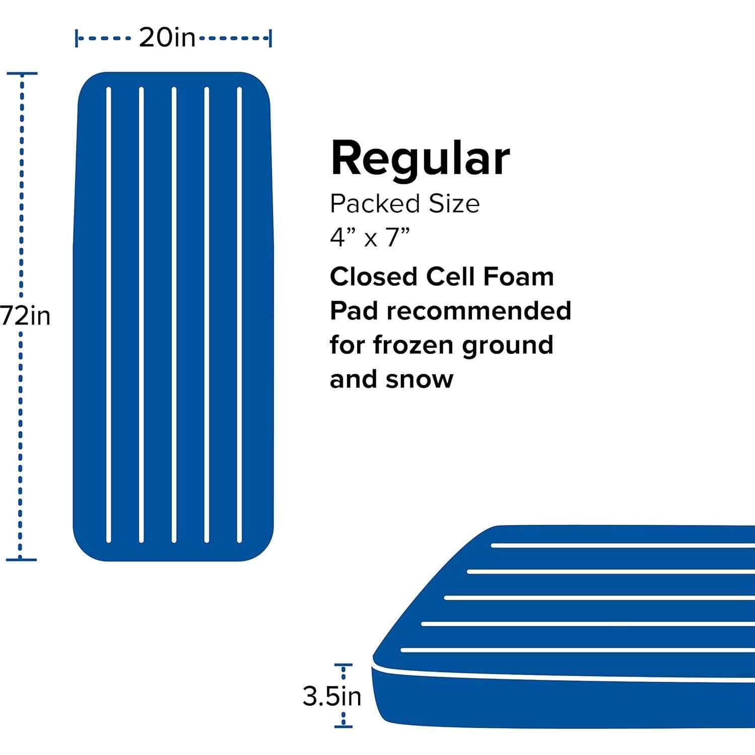 Colchón de Aire Big Agnes Divide Regular 20x72 Oliva Cálido