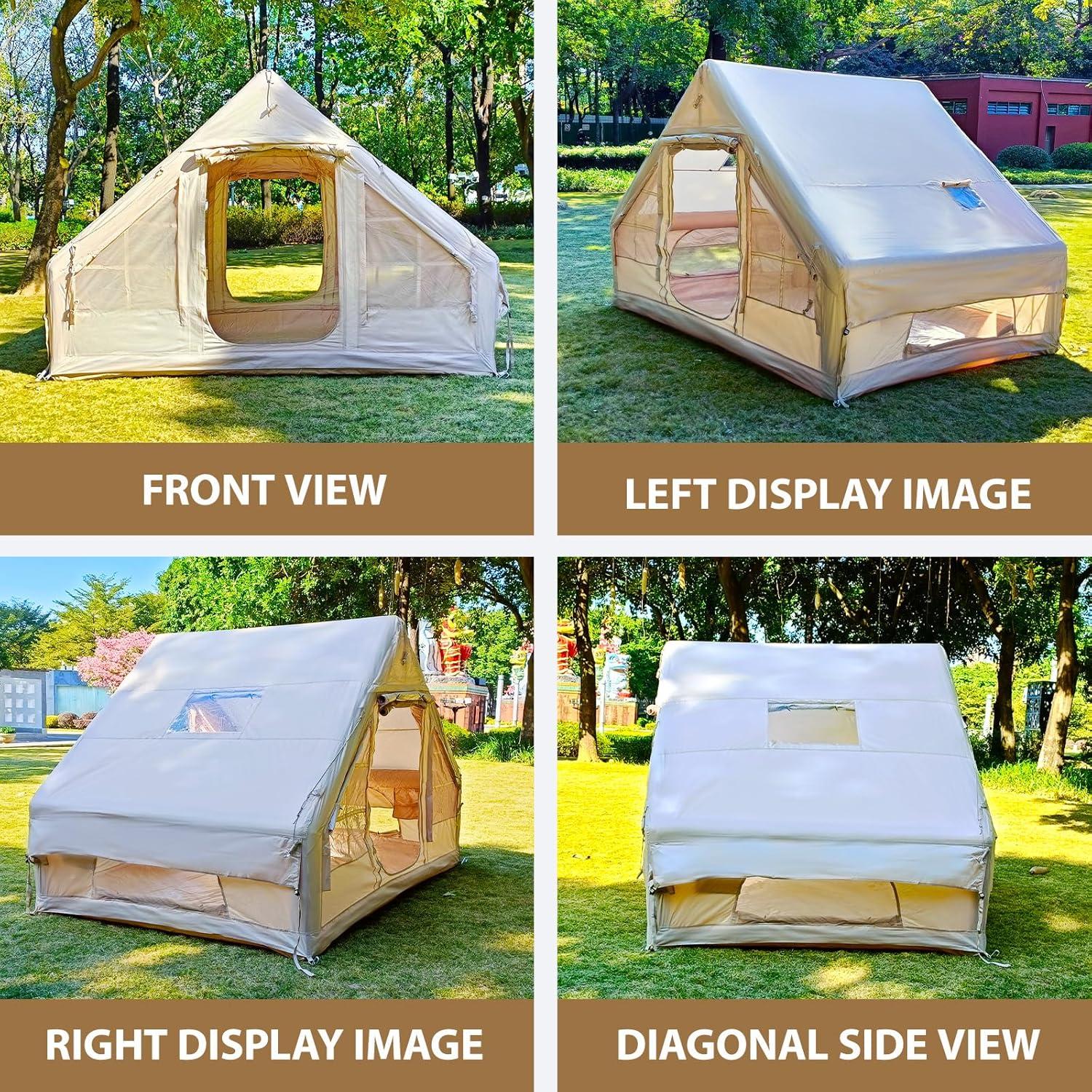 Carpa Inflable SENLEETO B3-Tent para 4-6 Personas Beige