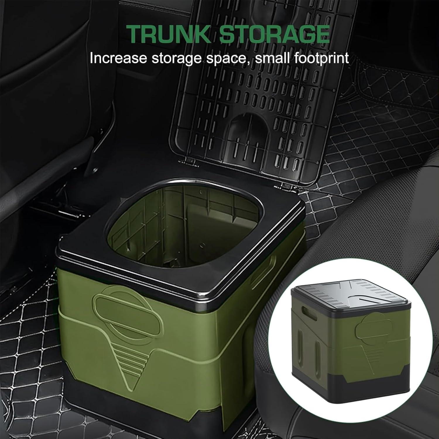 Inodoro de Camping Portátil JISSBON Verde Militar 29.9 cm