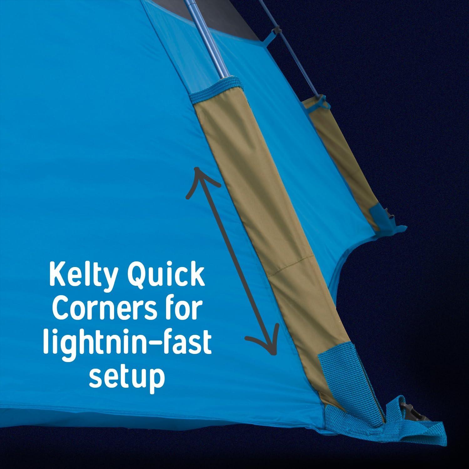Tienda de Camping Kelty Ashcroft 1P Azul - Lluvia Completa