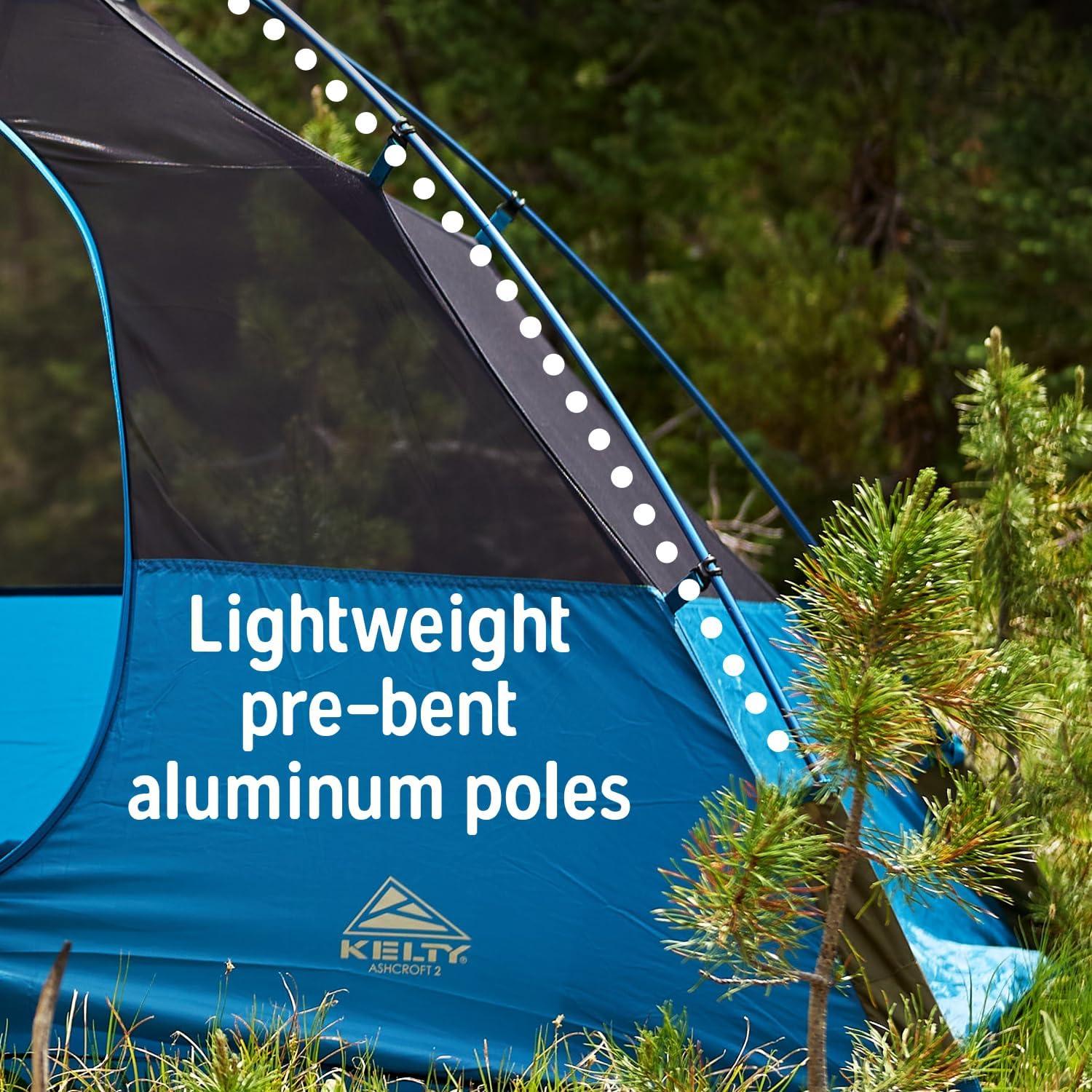 Tienda de Camping Kelty Ashcroft 1P Azul - Lluvia Completa