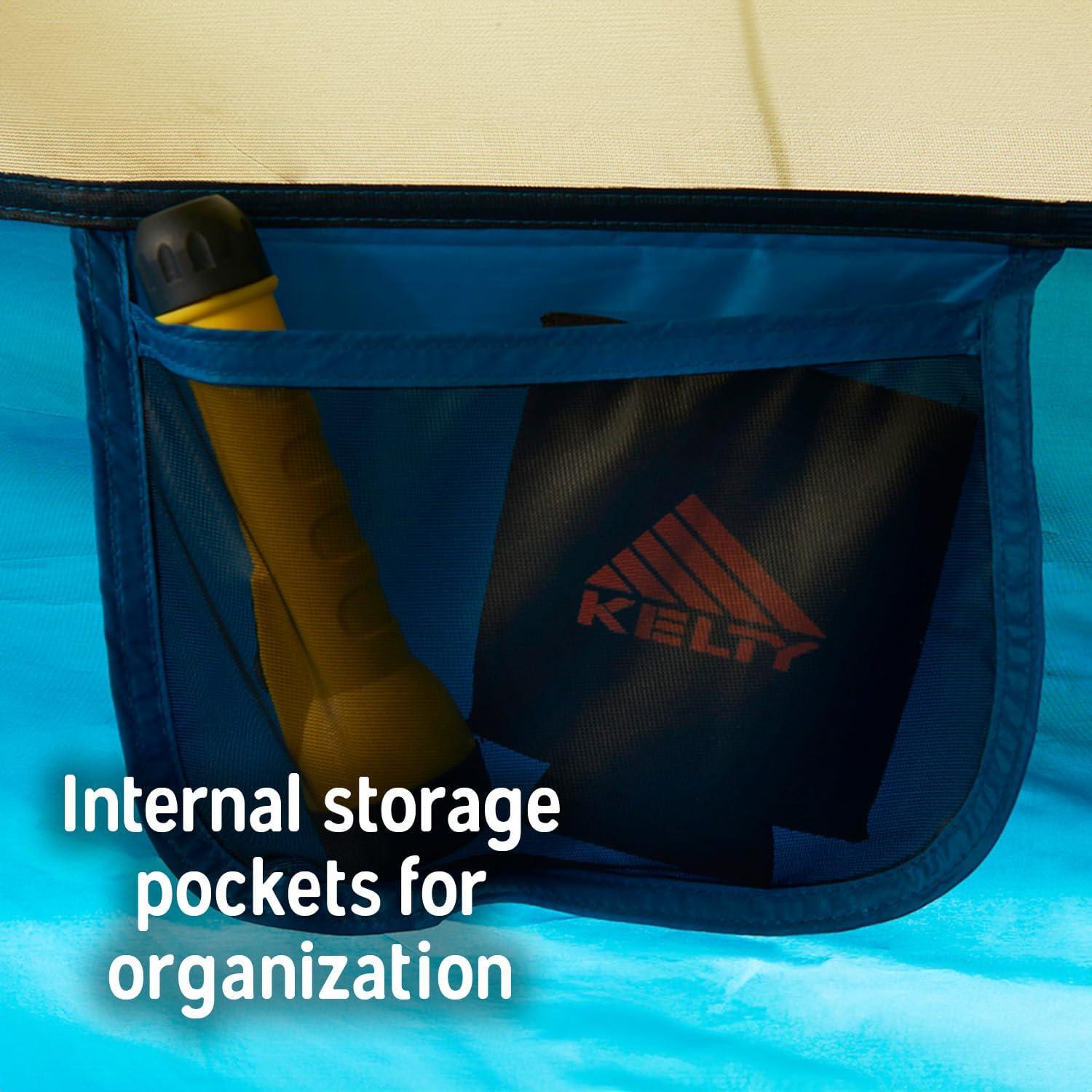 Tienda de Camping Kelty Ashcroft 1P Azul - Lluvia Completa