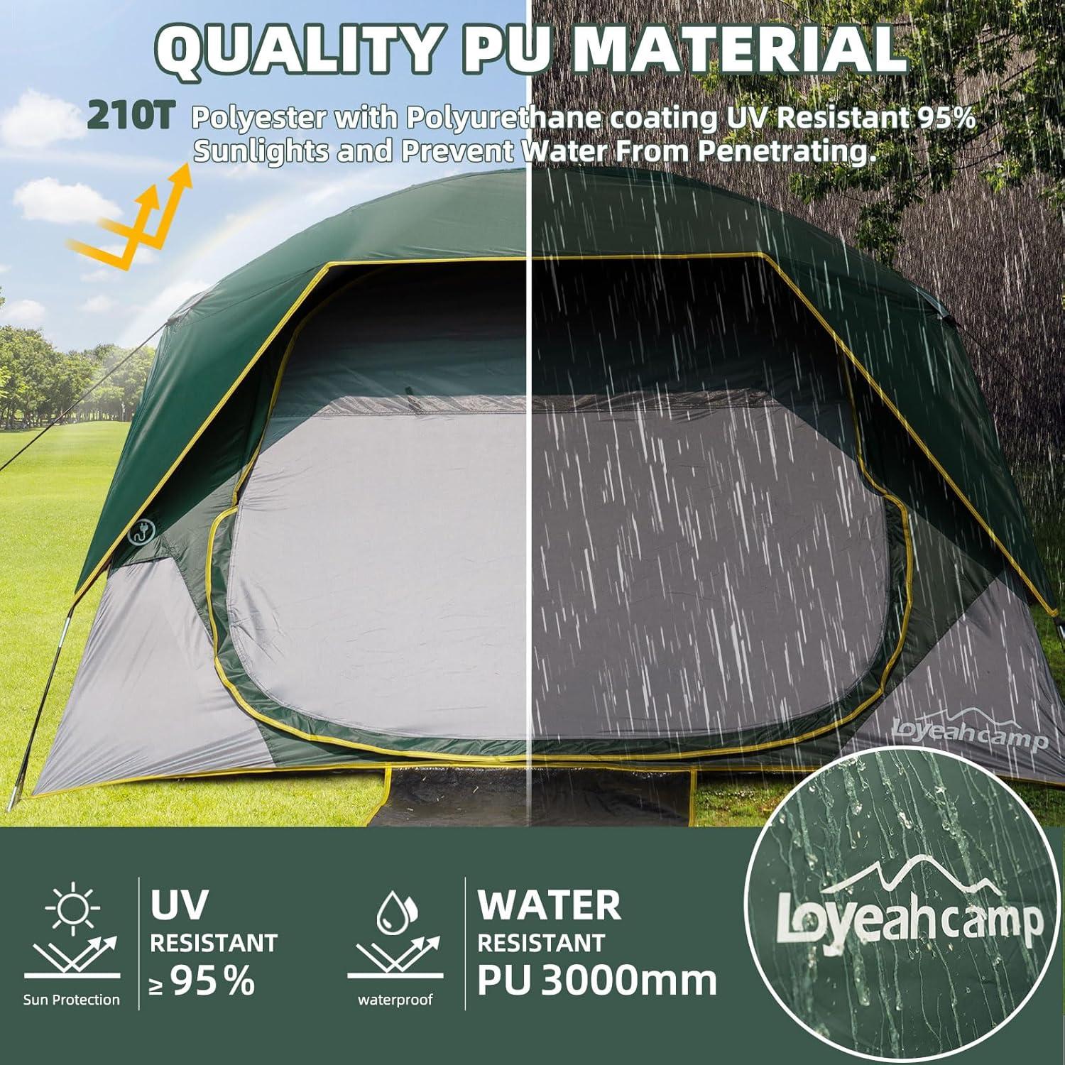 Carpa de Camping Loyeahcamp LYT-2581-4ML para 4 Personas