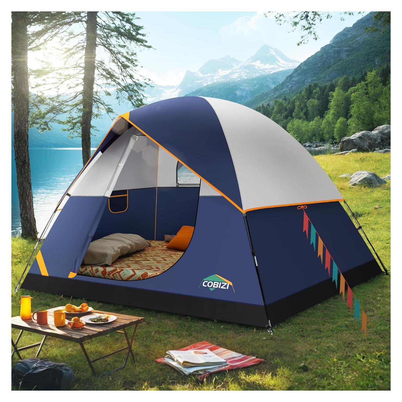 Tienda de Camping COBIZI para 6 Personas Impermeable 3.05x2.74m