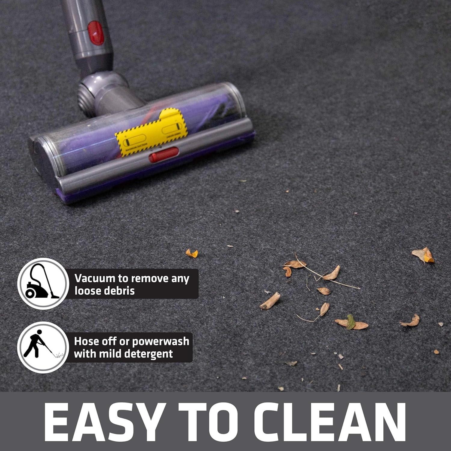 Alfombra para tienda Drymate 2.24x2.54m impermeable gris carbón