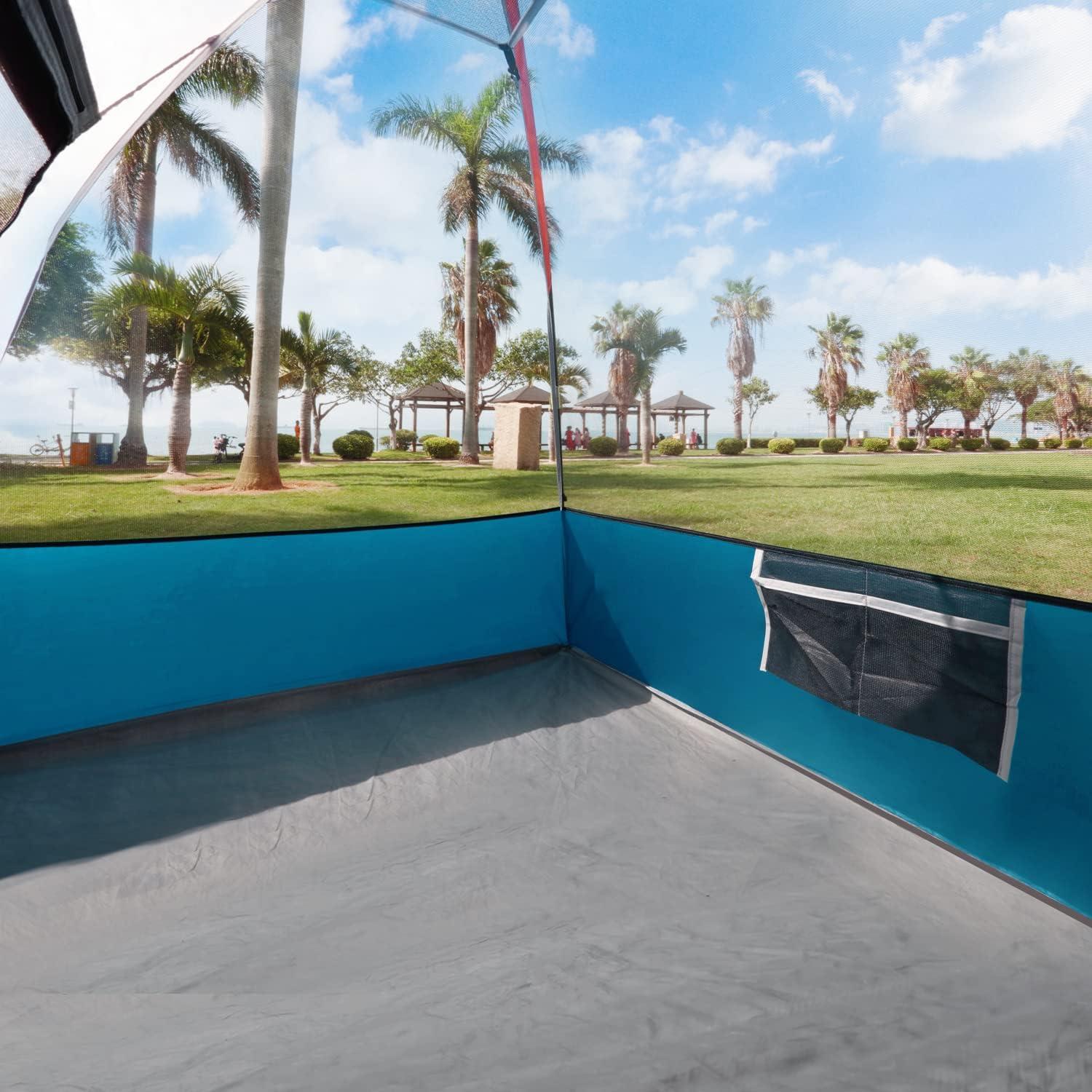 Tienda de Camping Unp para 2 Personas Impermeable Azul