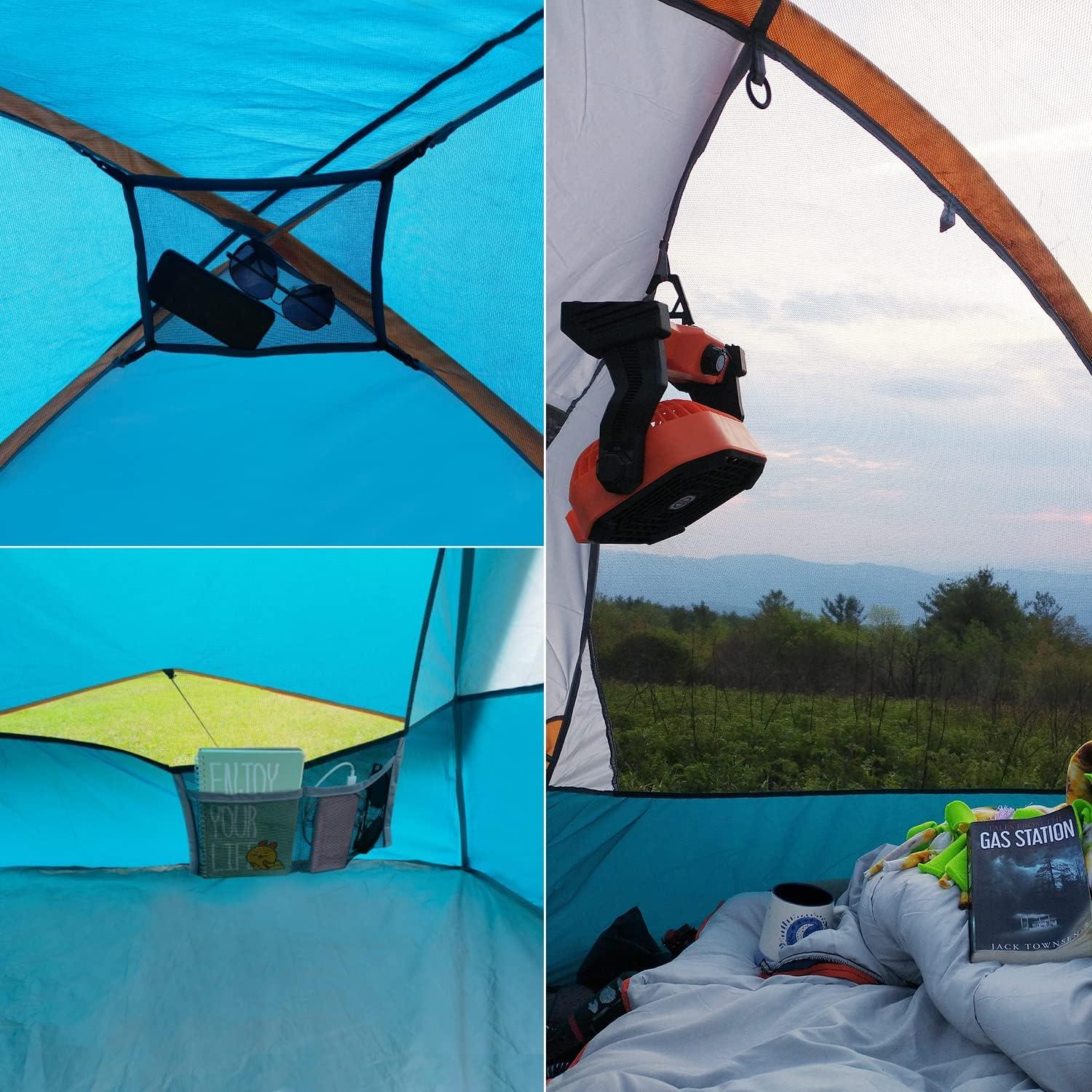 Tienda de Camping Unp para 2 Personas Impermeable Azul