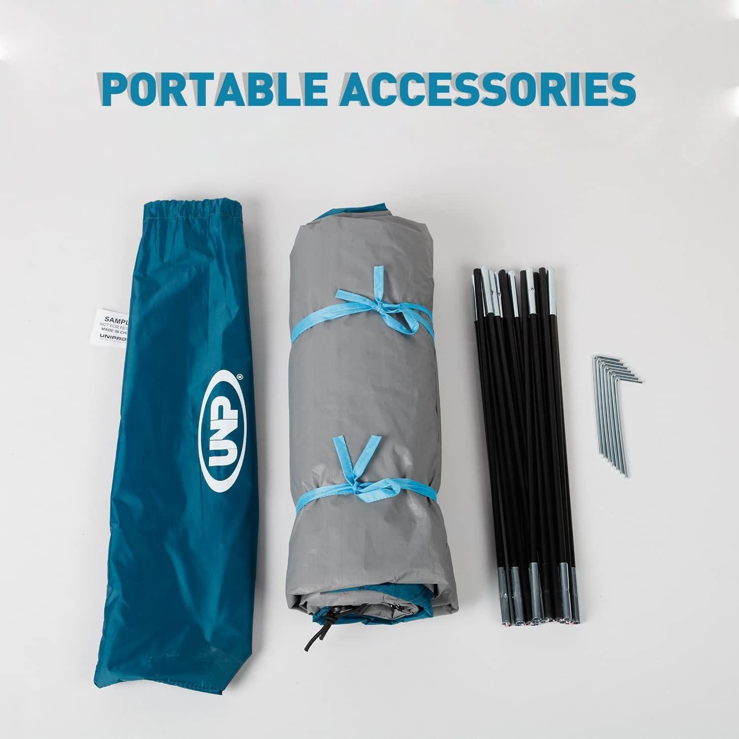 Tienda de Camping Unp para 2 Personas Impermeable Azul