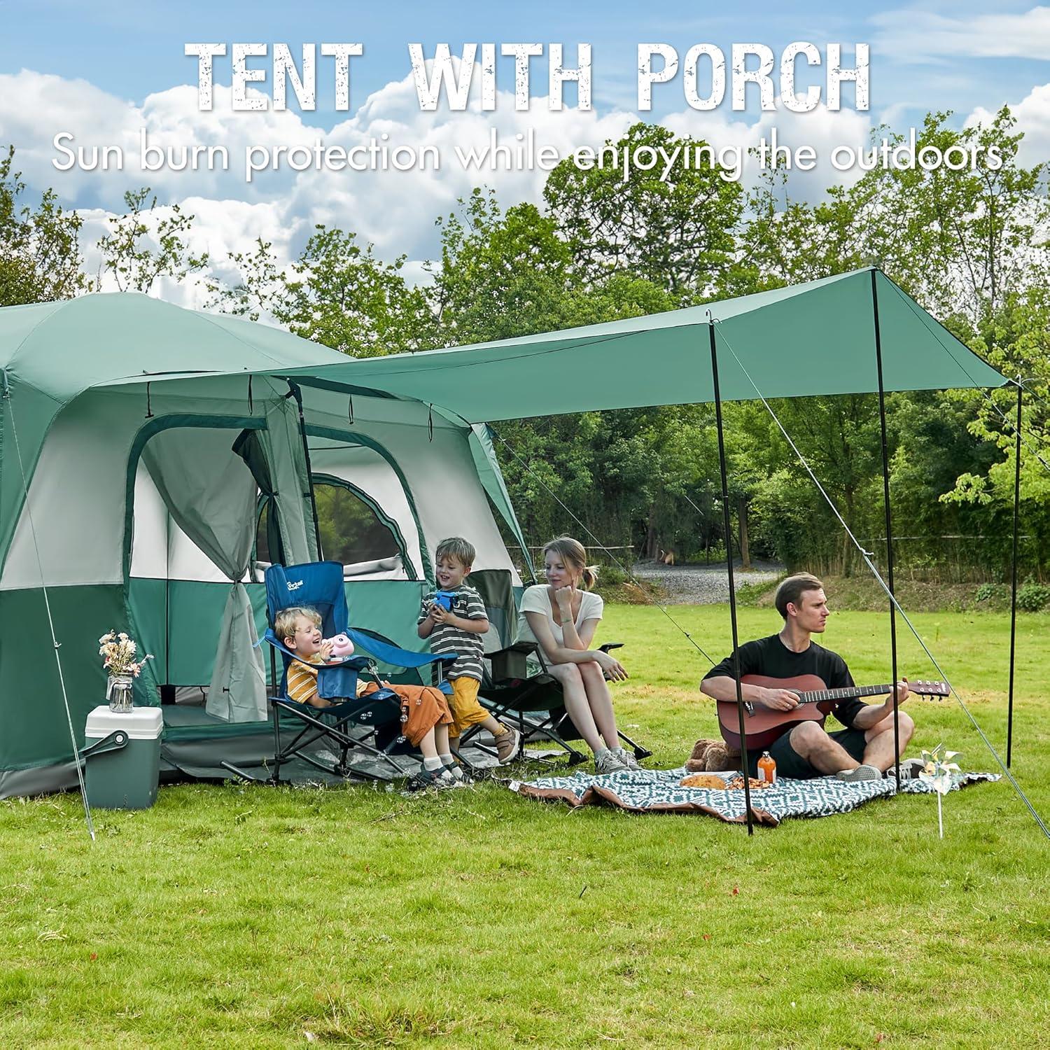 Carpa Familiar PORTAL para 10 Personas con Porche y Ventilación