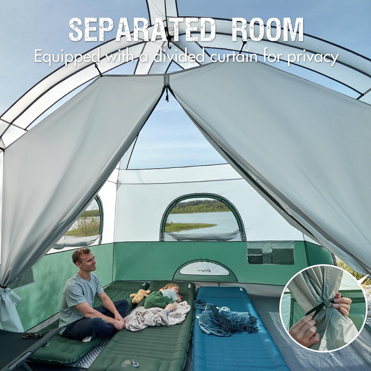 Carpa Familiar PORTAL para 10 Personas con Porche y Ventilación