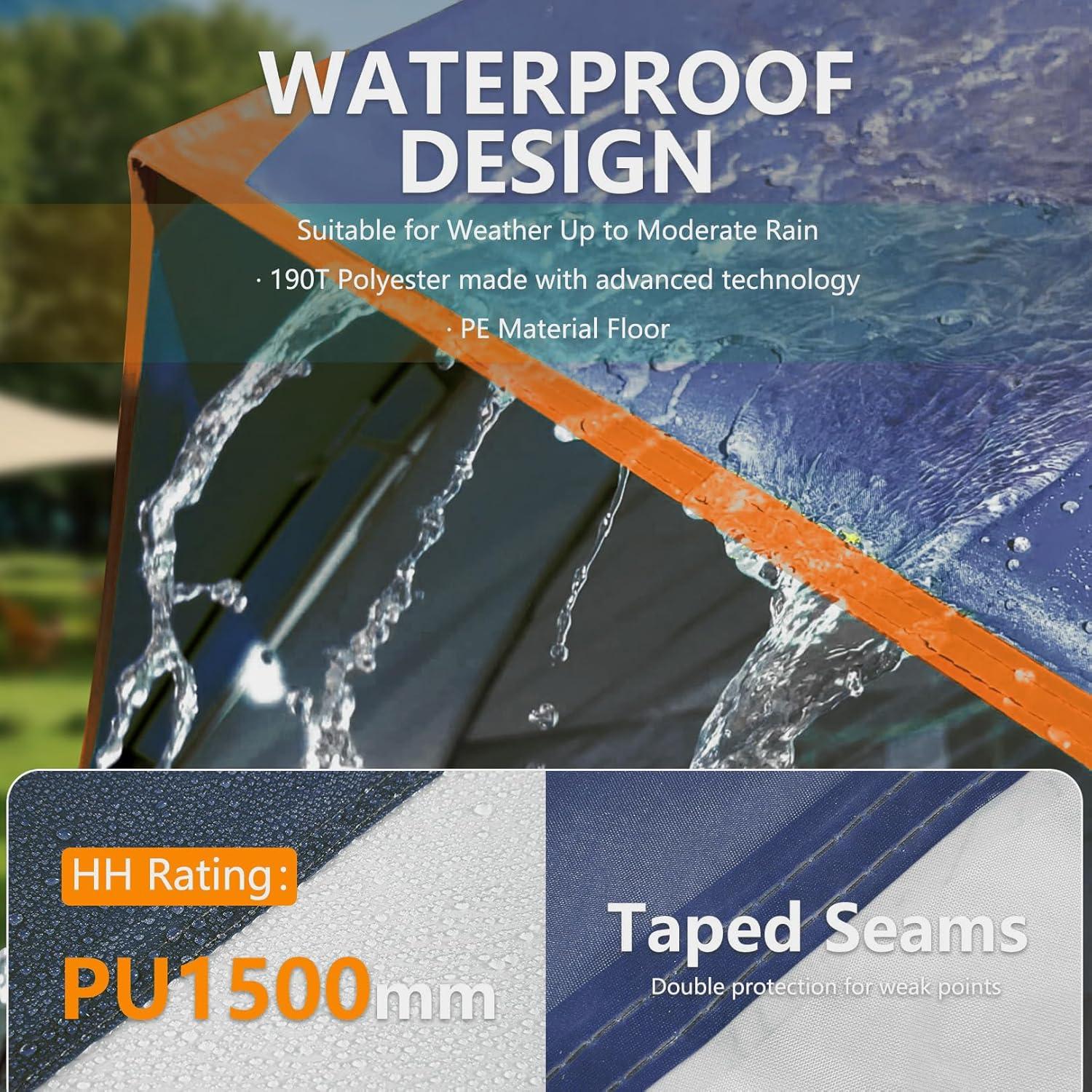 Carpa COBIZI para 6 Personas Impermeable 299.72x259.08cm