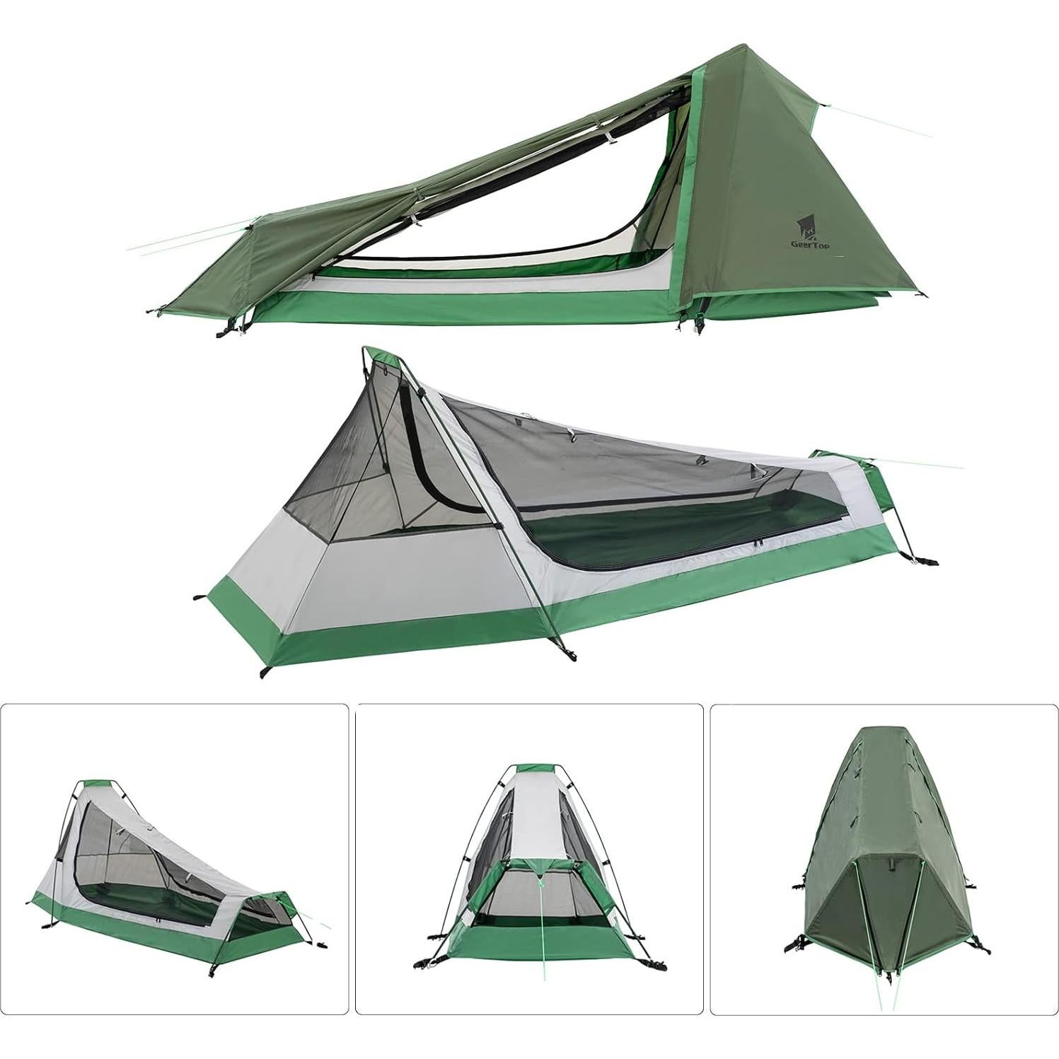 Tienda Bivy GEERTOP para 1 Persona Impermeable 4 Temporadas