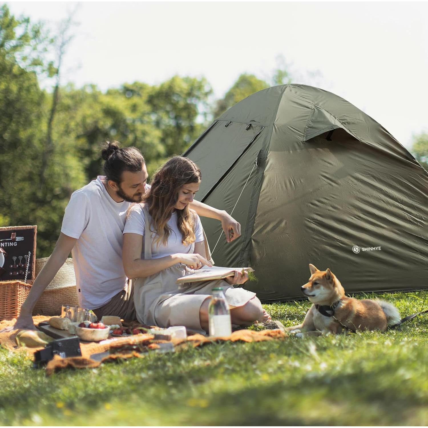 Tienda de Camping Ultraligera ShinHye para 2-4 Personas Impermeable