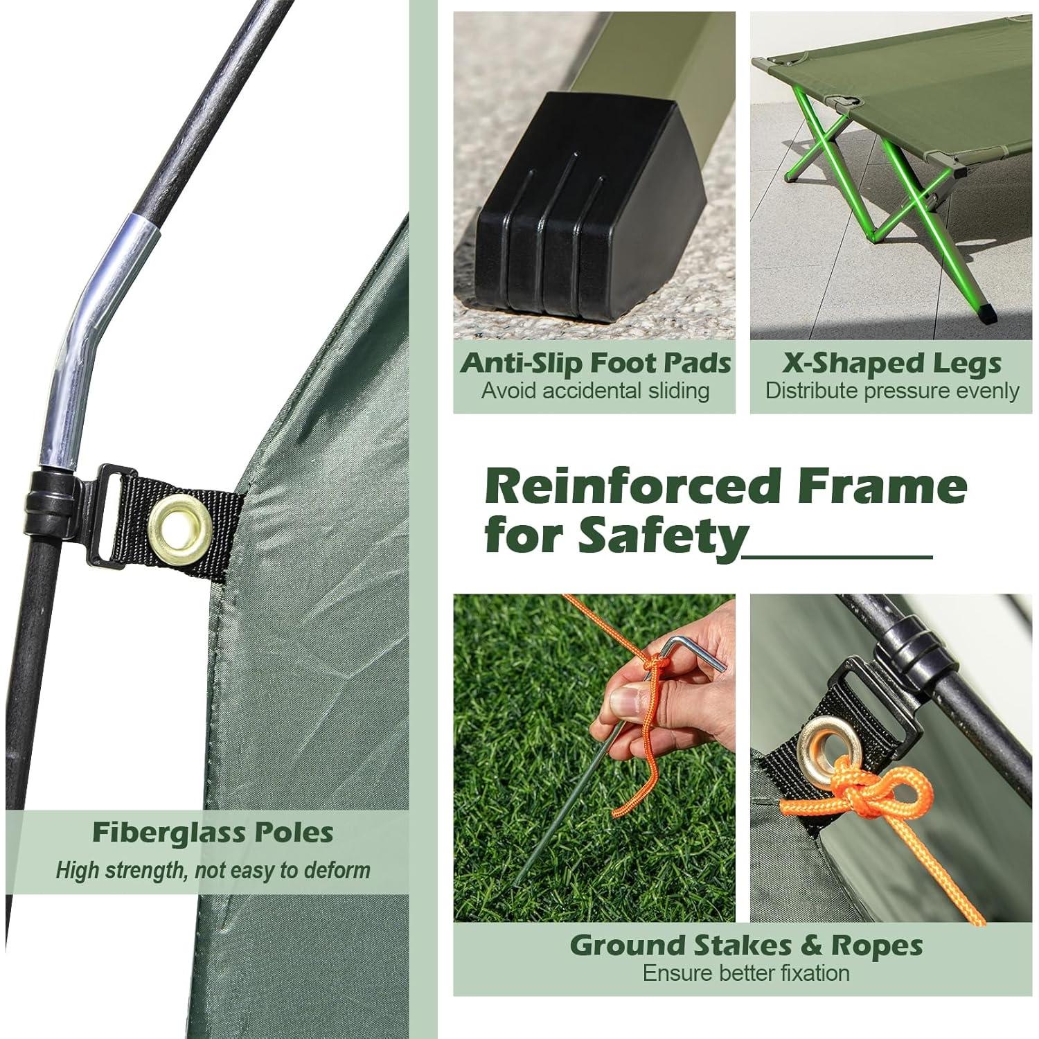 Carpa Cama KOTEK 5-en-1 con Colchón Inflable y Saco de Dormir