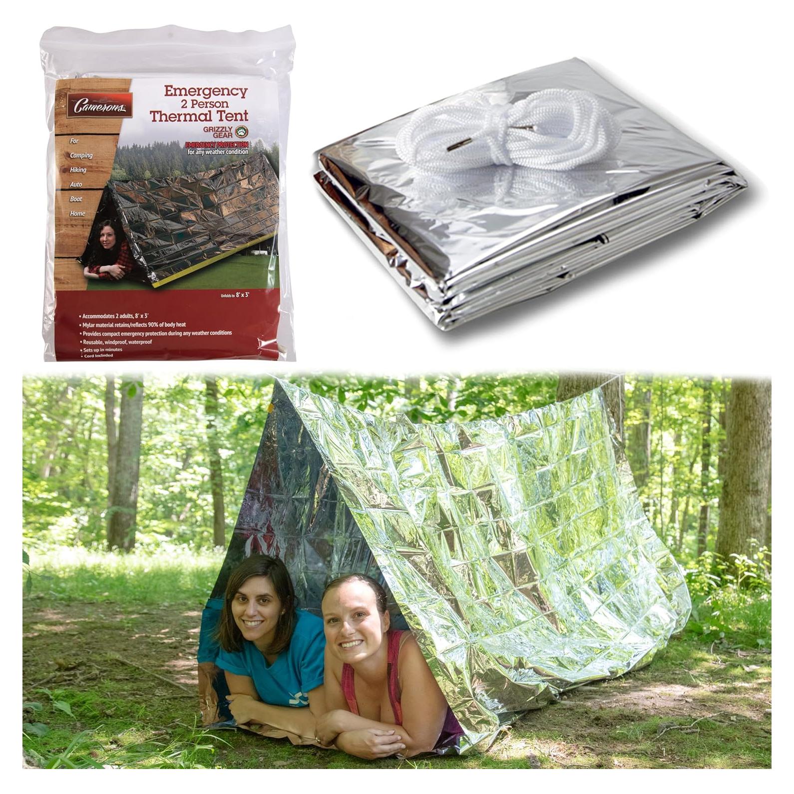 Tienda Térmica de Emergencia Grizzly Gear XL Mylar 2.44x0.91m