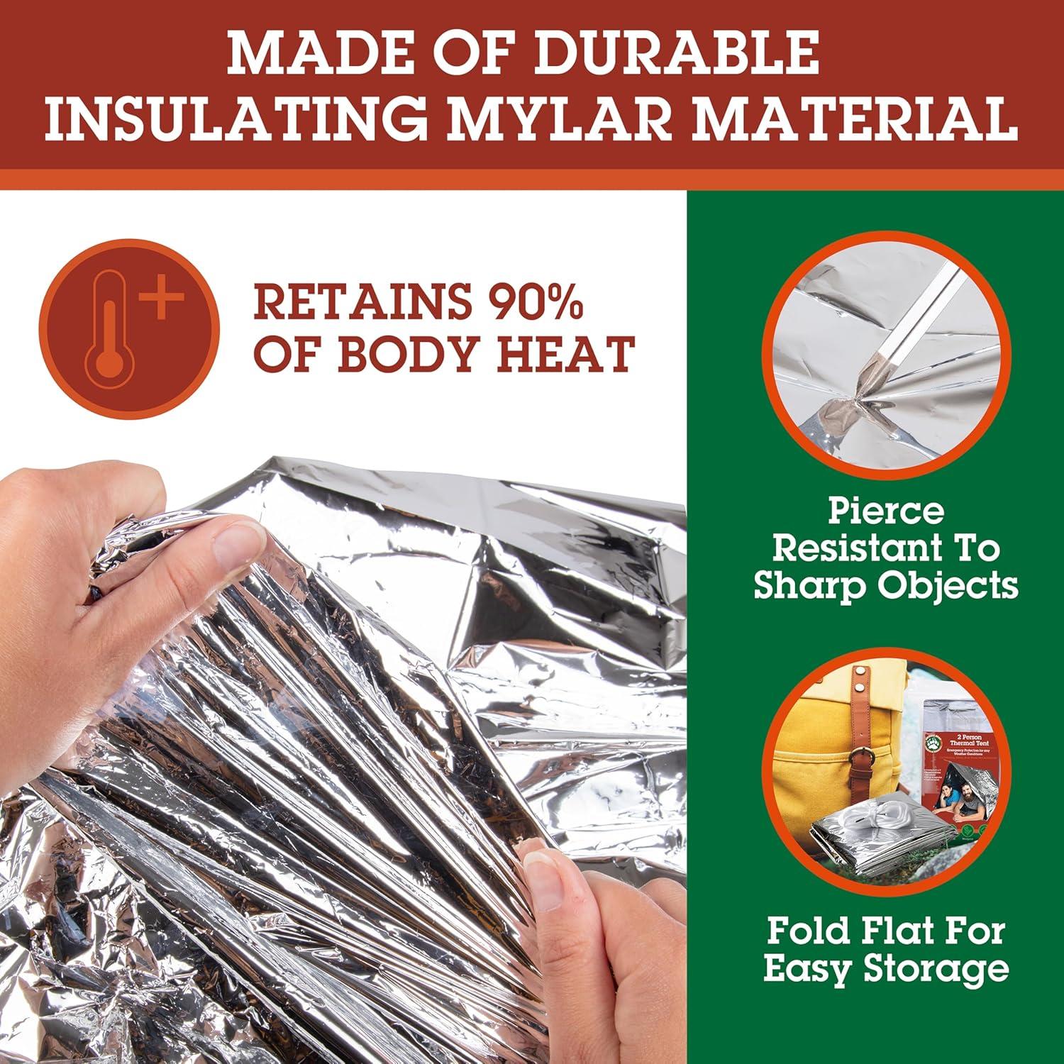 Tienda Térmica de Emergencia Grizzly Gear XL Mylar 2.44x0.91m