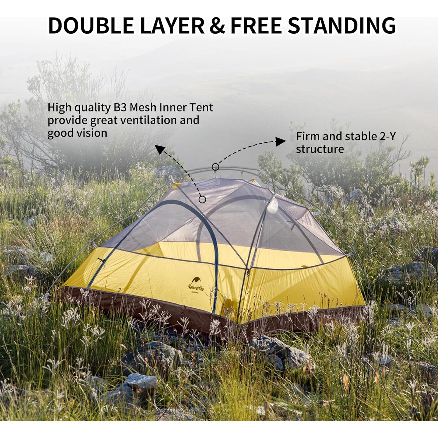 Tienda de Camping Naturehike Star River para 2 Personas