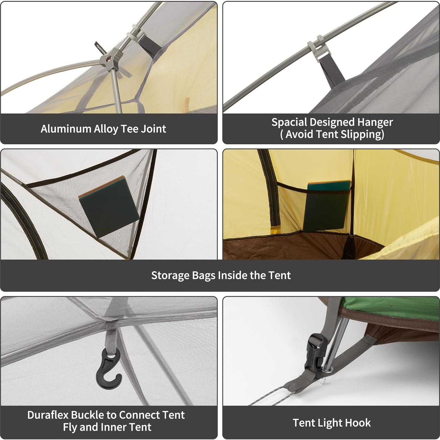 Tienda de Camping Naturehike Star River para 2 Personas