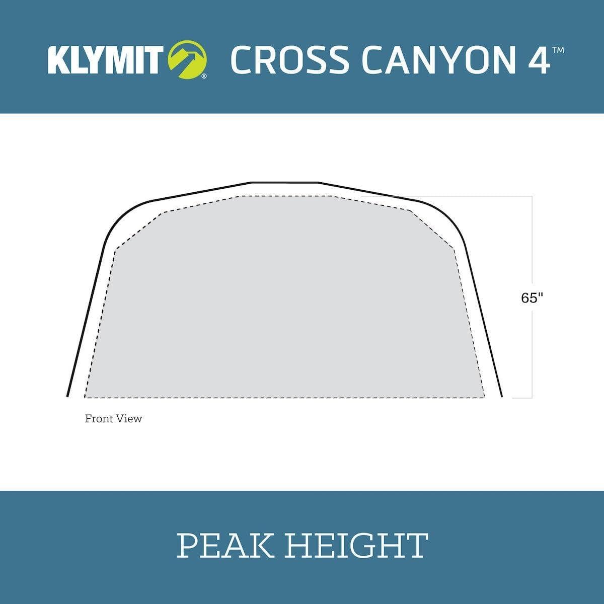 Tienda de Camping Klymit Cross Canyon 4 Personas Rojo/Gris