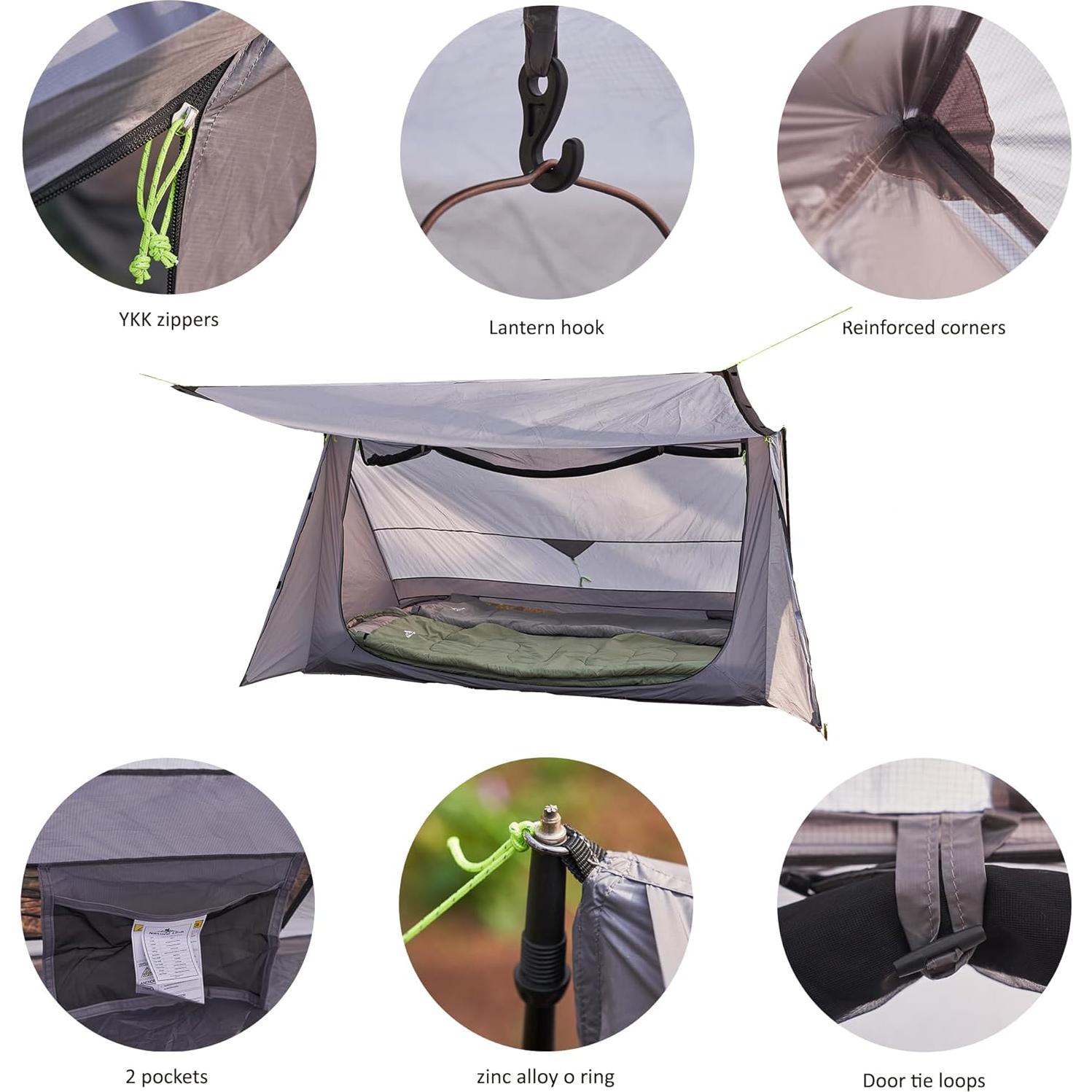Tienda de Camping Nature Link Sirius-2, 2 Personas, Impermeable