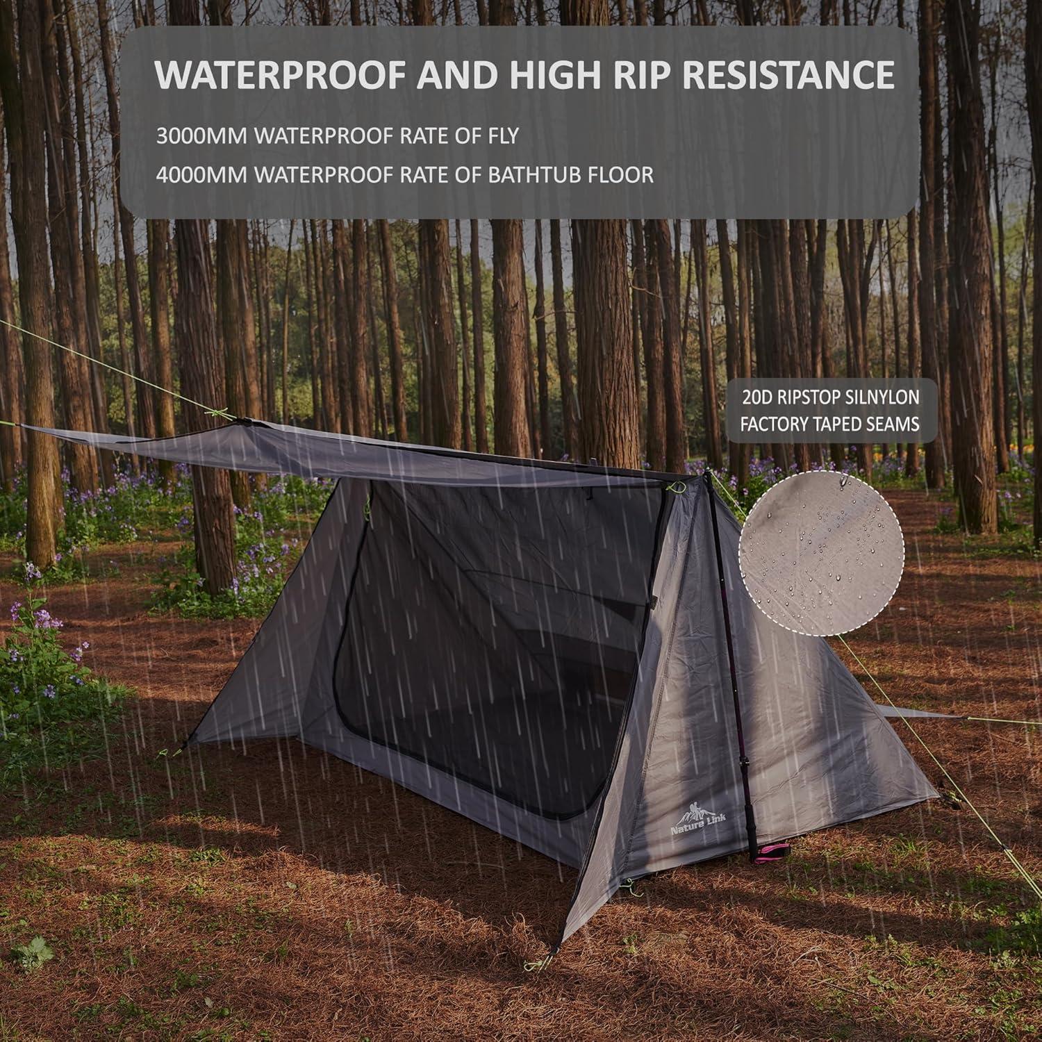 Tienda de Camping Nature Link Sirius-2, 2 Personas, Impermeable