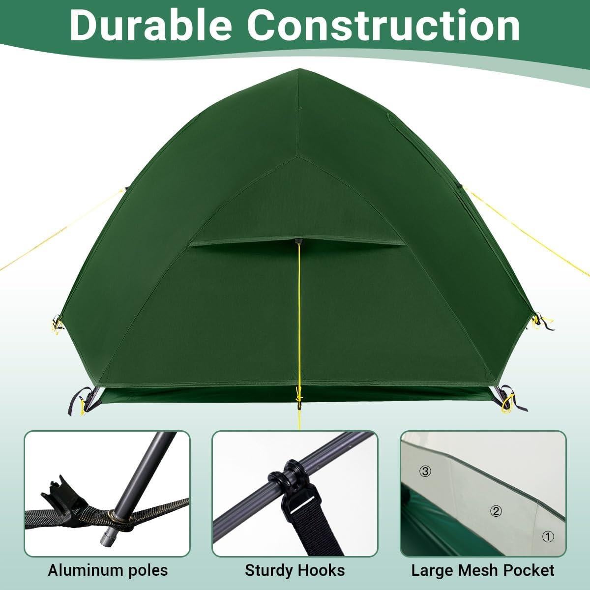 Carpa de Mochilero Lavitis UL02-2P para 2 Personas Impermeable
