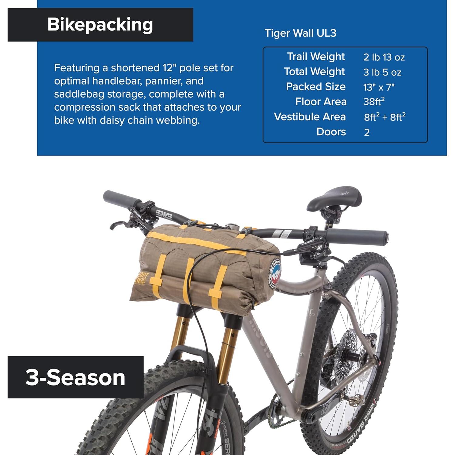 Tienda de Camping Big Agnes Tiger Wall UL 3 Personas Impermeable