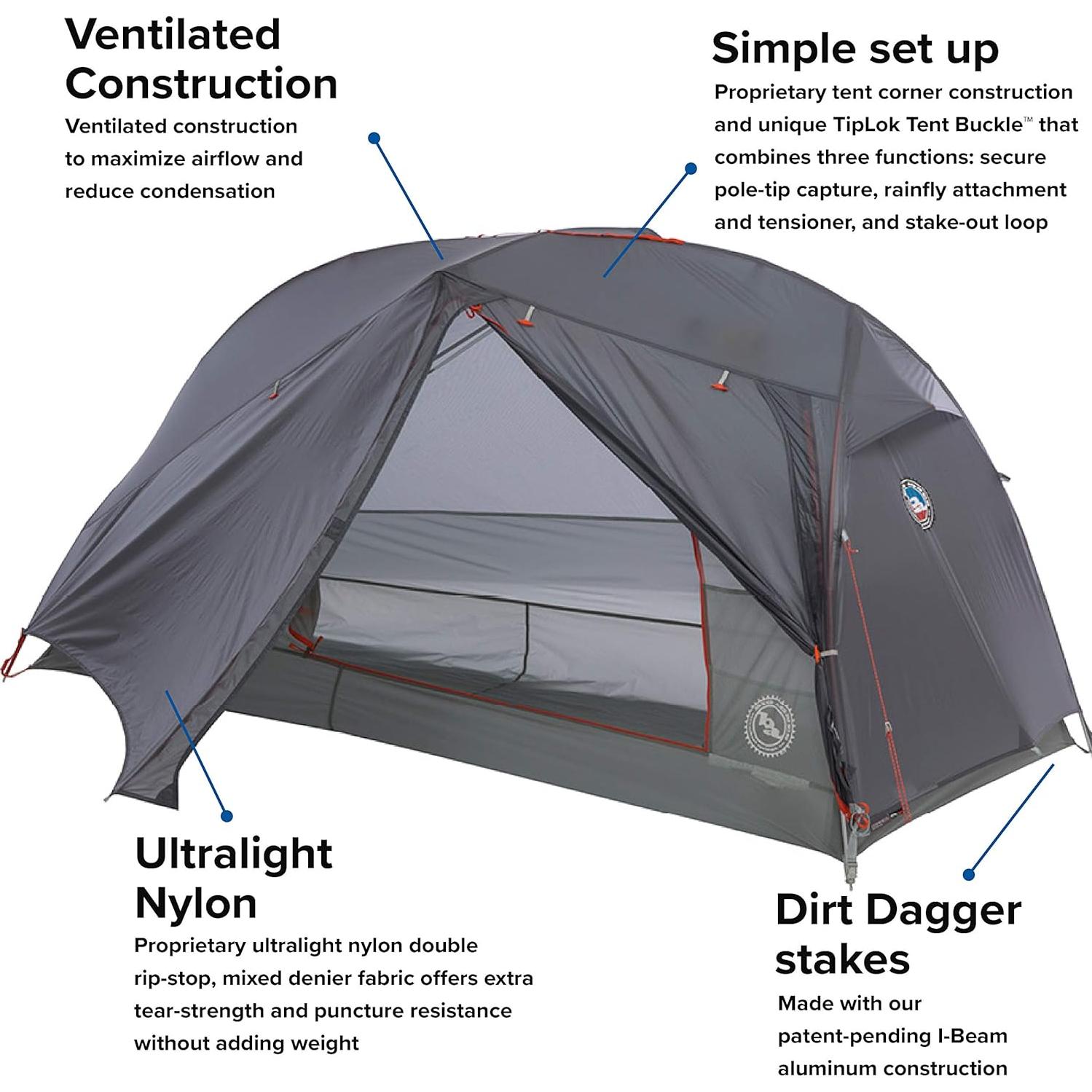 Tienda de Camping Ultraligera Big Agnes Copper Spur HV 1 Persona