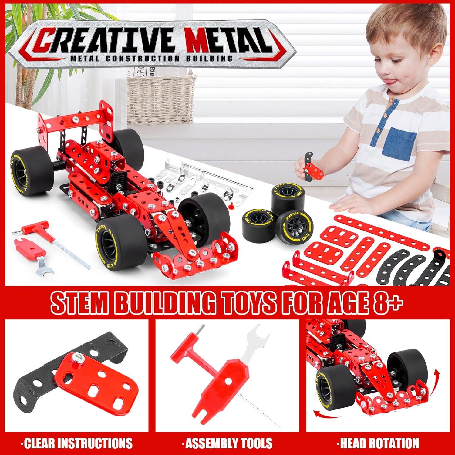 Kit de Construcción Coche de Carreras Rojo Ferthor 1:20