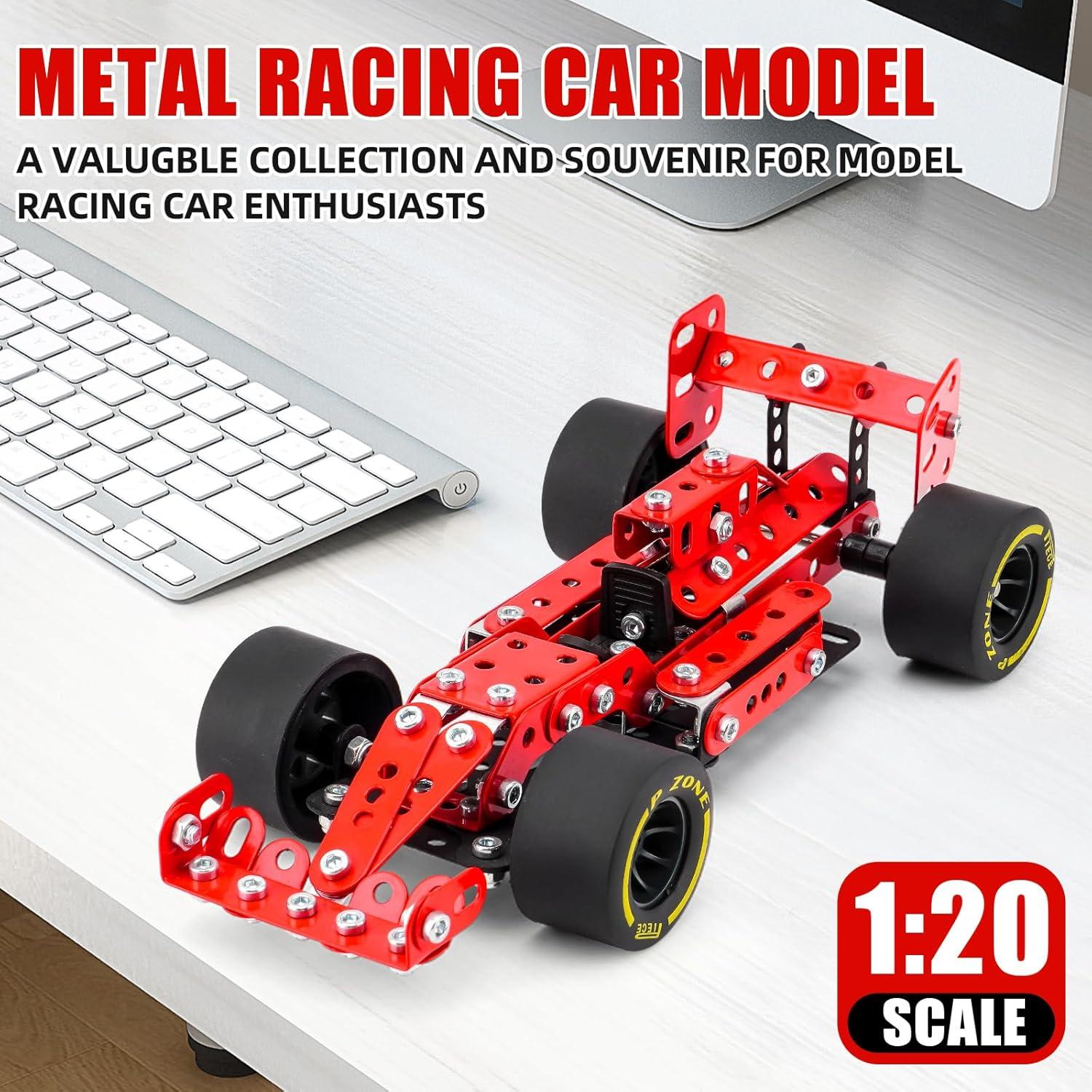 Kit de Construcción Coche de Carreras Rojo Ferthor 1:20