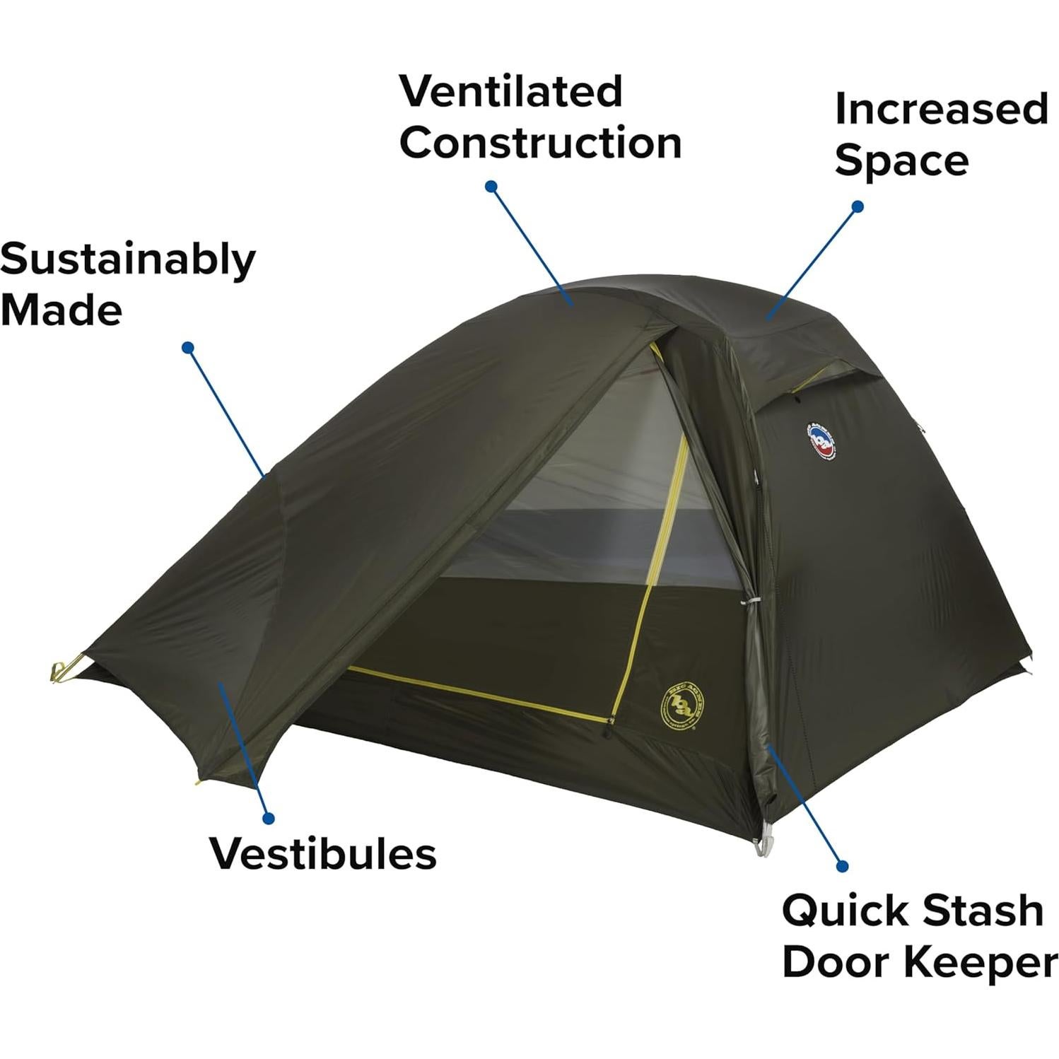 Tienda de Camping Big Agnes Crag Lake 3 Personas Superligera