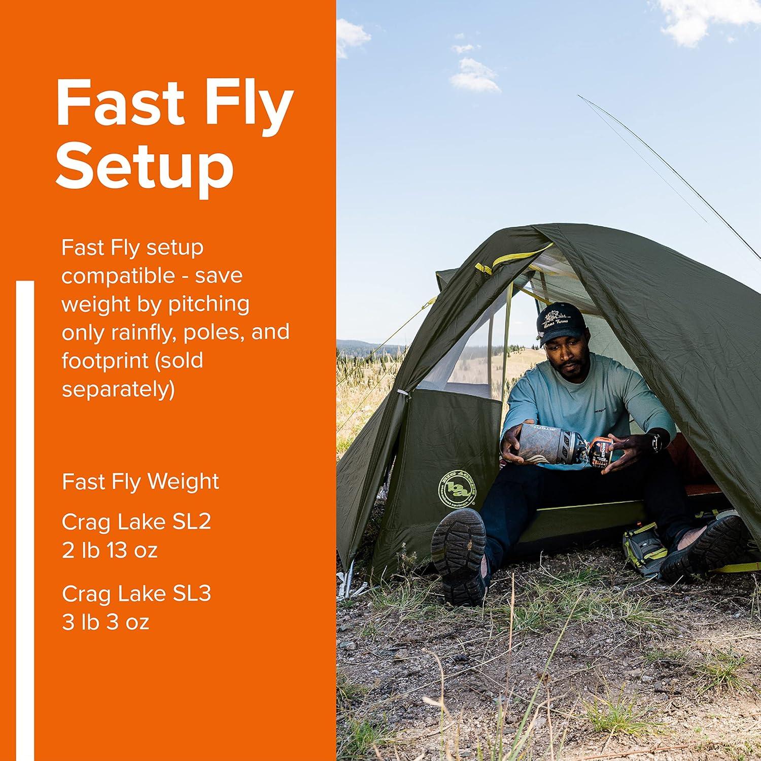 Tienda de Camping Big Agnes Crag Lake 3 Personas Superligera