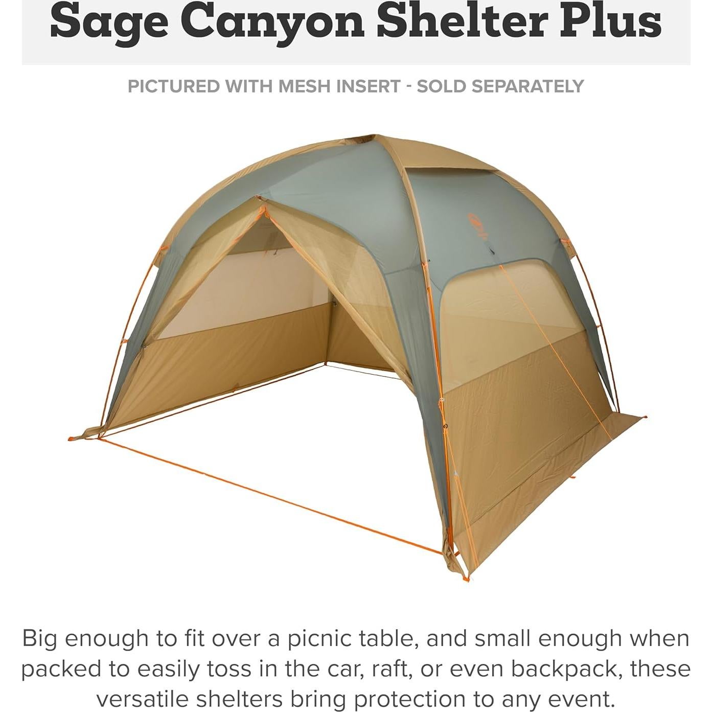 Toldo Plegable Big Agnes Sage Canyon Shelter Plus 9.29 m²