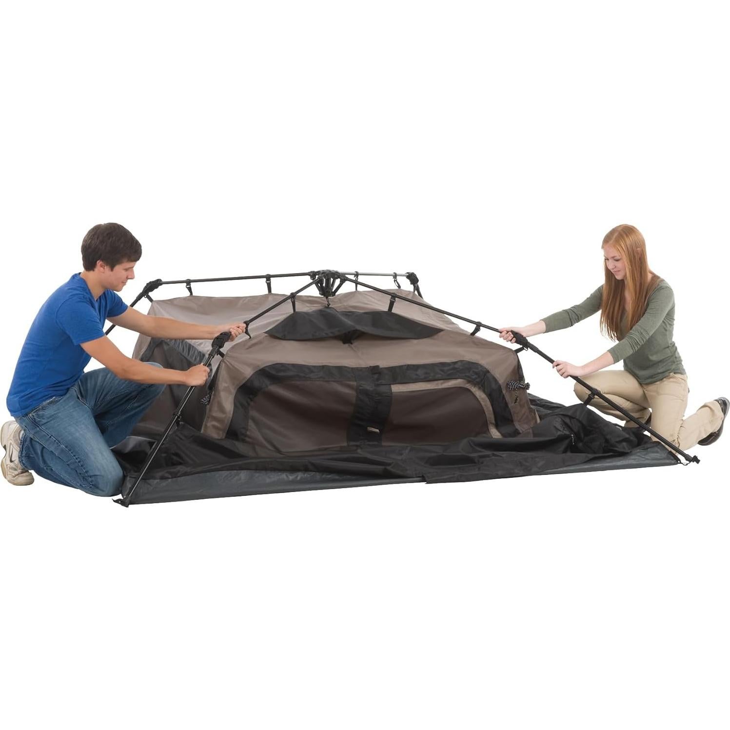 Carpa Instantánea Coleman para 4 Personas, 2.44x2.13m, Montaje Rápido