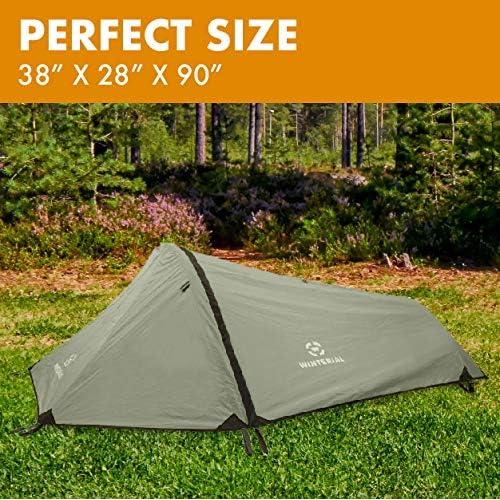Tienda de Camping Winterial Prnt 1 Persona Impermeable Verde