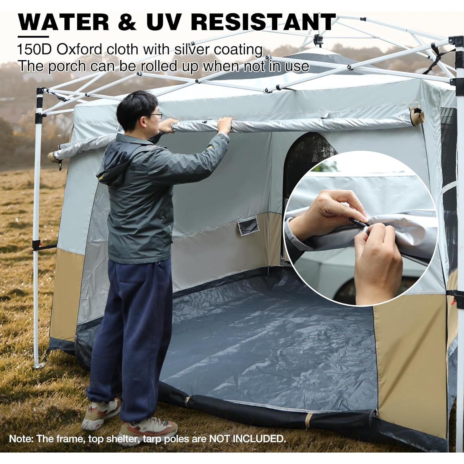 Carpa Interior REDCAMP 4-6 Personas 2.99x2.99m Resistente Agua