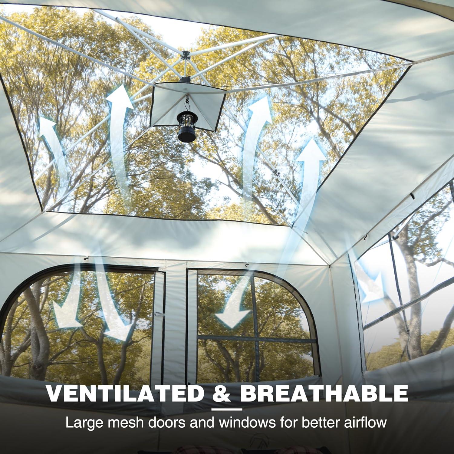 Carpa Interior REDCAMP 4-6 Personas 2.99x2.99m Resistente Agua