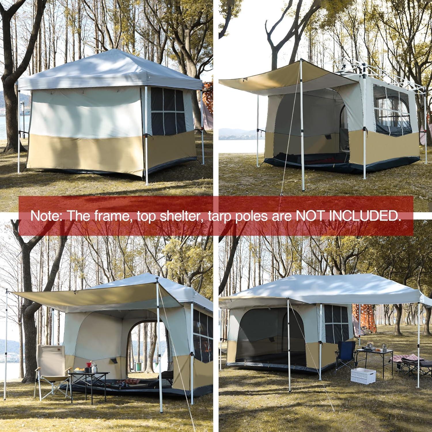 Carpa Interior REDCAMP 4-6 Personas 2.99x2.99m Resistente Agua
