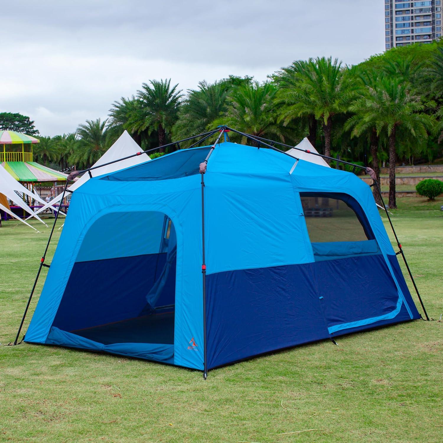 Carpa KTT Extra Grande para 6 Personas, 2 Habitaciones, Impermeable