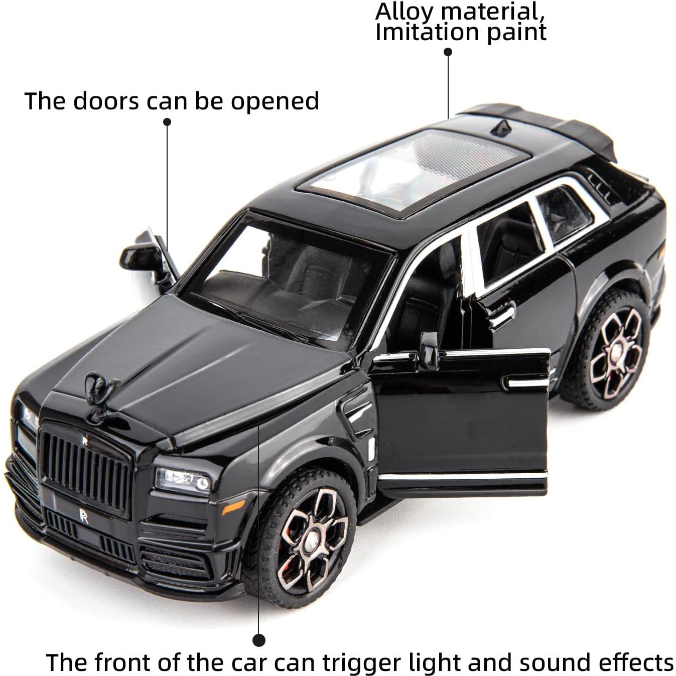Coche de Juguete BDTCTK Rolls Royce Cullinan 1:36 Negro