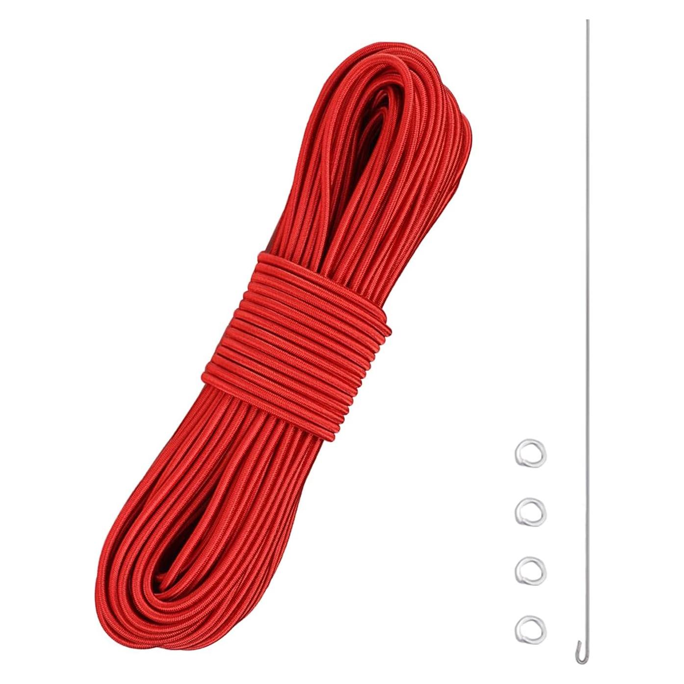 Cordón Elástico Bungee BRILLIANCE4U 60 pies (18.3 m) Reforzado