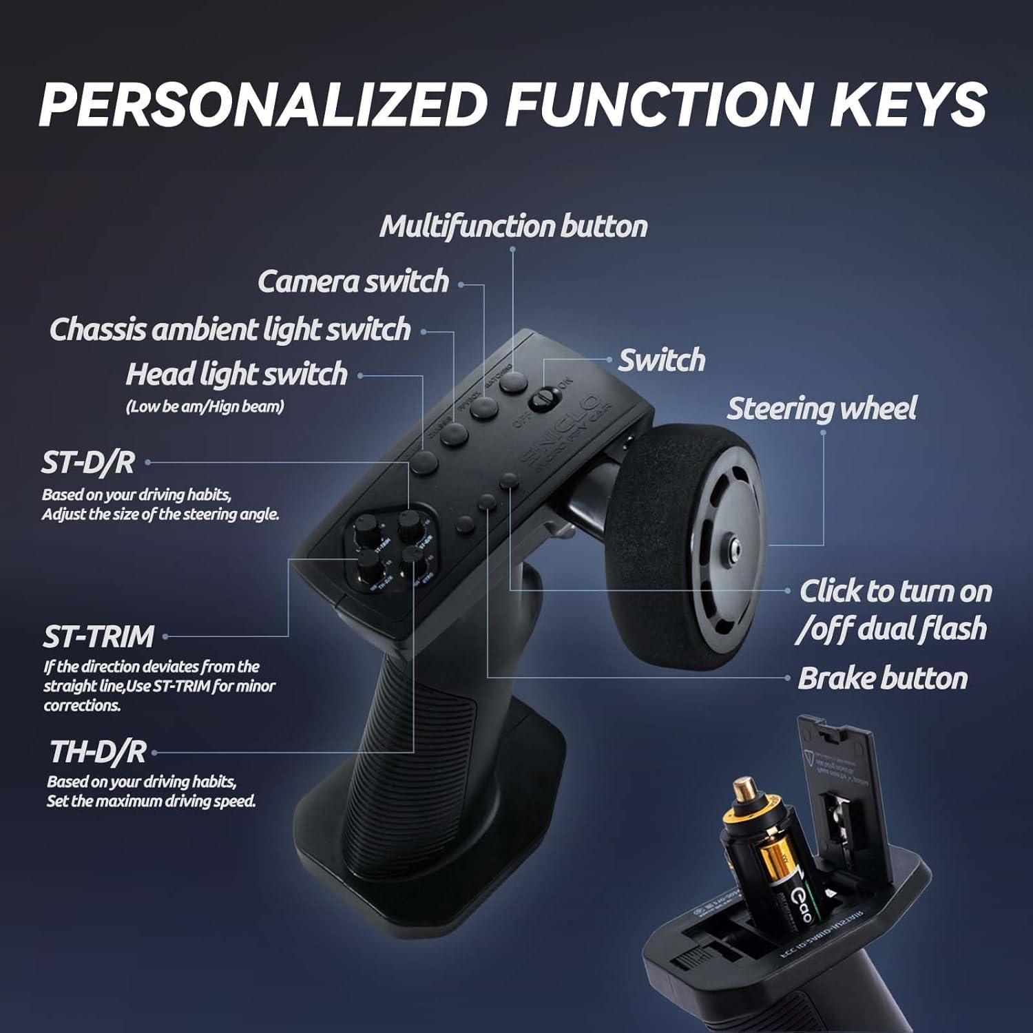 Coche RC Drift Fairrc CA51 1/43 4WD Púrpura Alta Velocidad