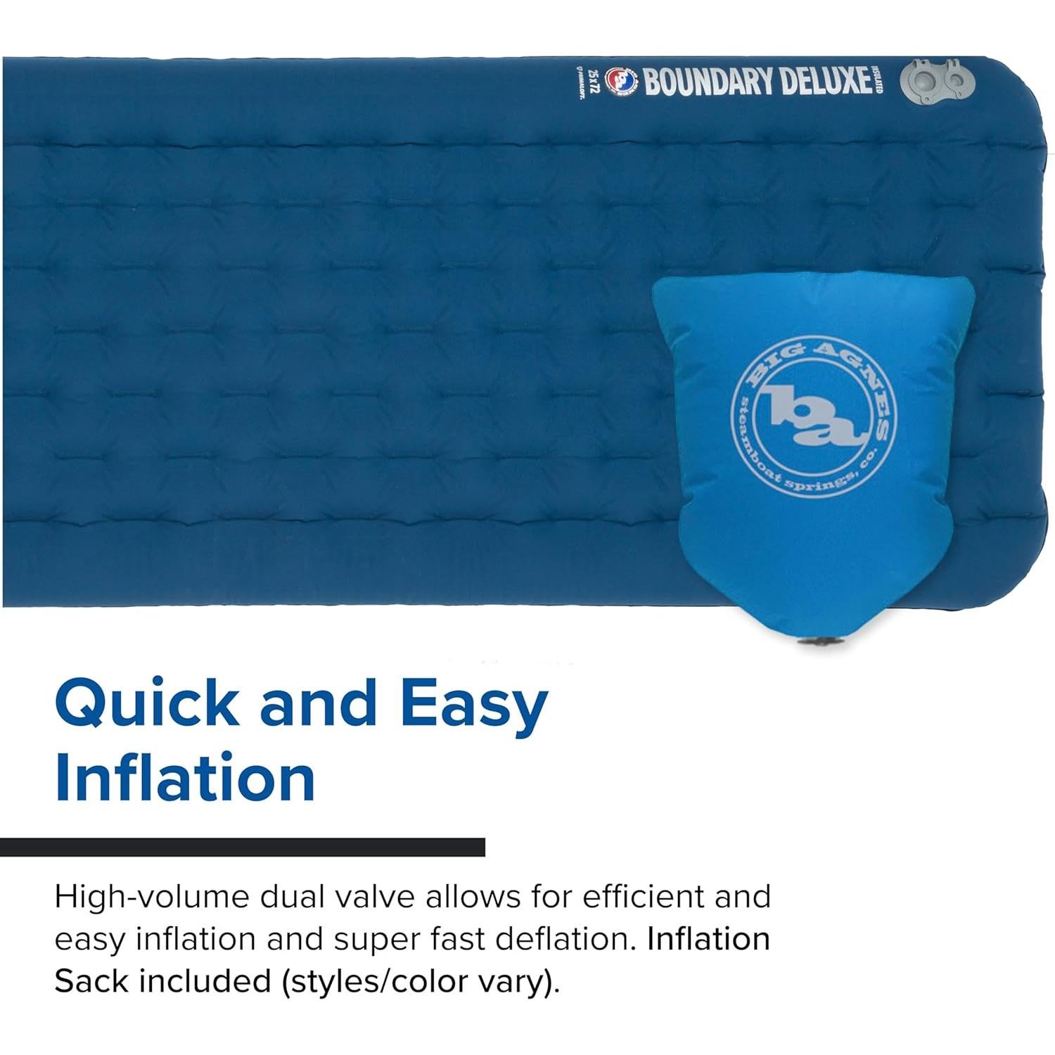 Boundary Deluxe, Insulated Sleeping Pad, Regular, Gibraltar Sea, (20X72)