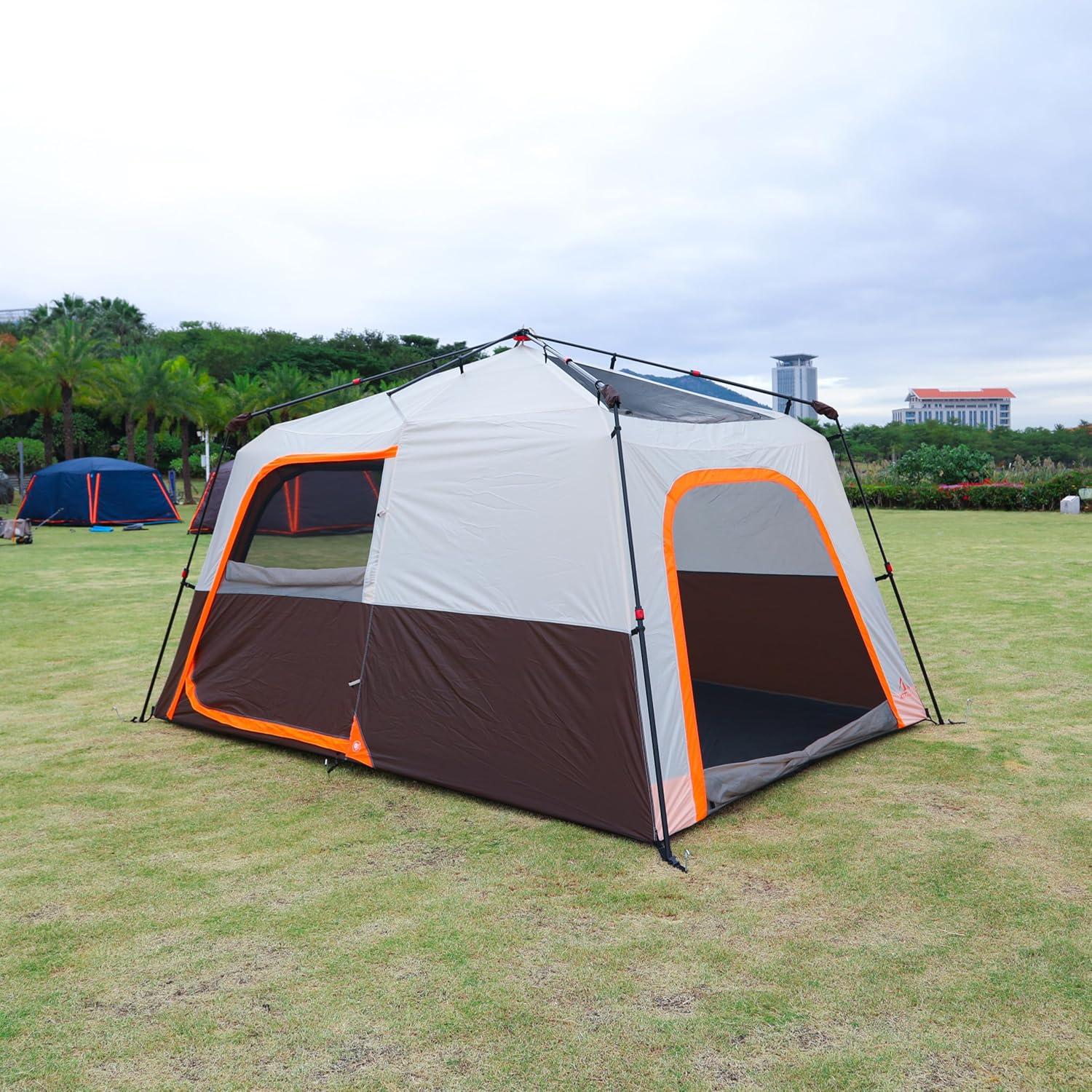Carpa Instantánea KTT 6-8 Personas Impermeable 2 Habitaciones